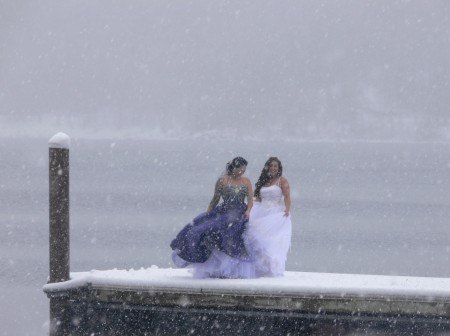 Ball Gowns In The Snow