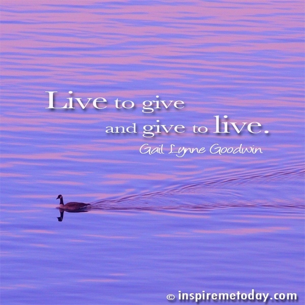 Quote Live To Give