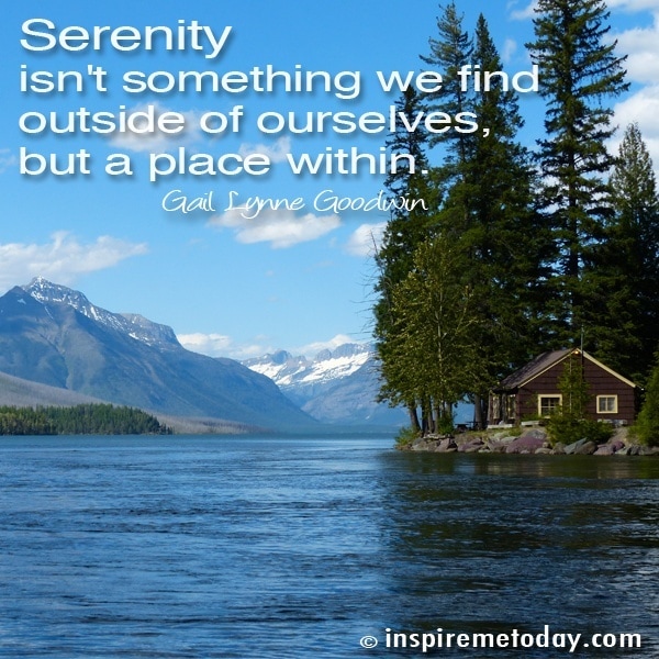 Quote Serenity Isnt Something