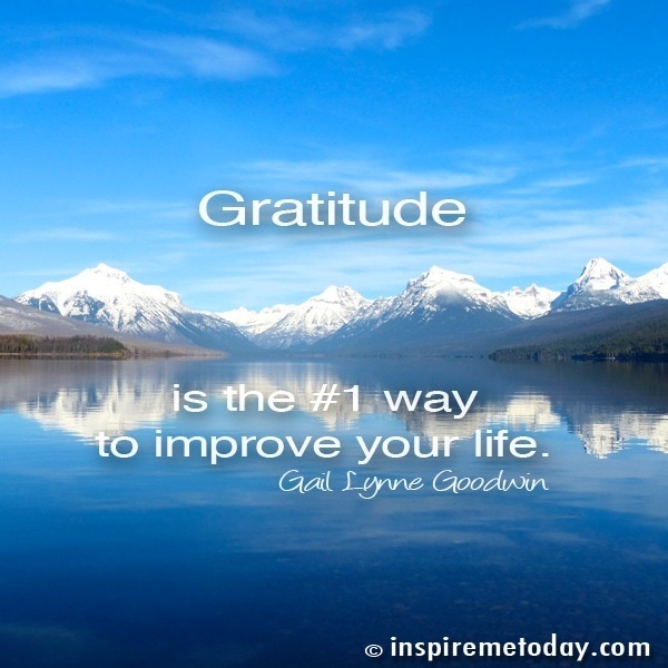 Gratitude is the #1 way to improve your life.